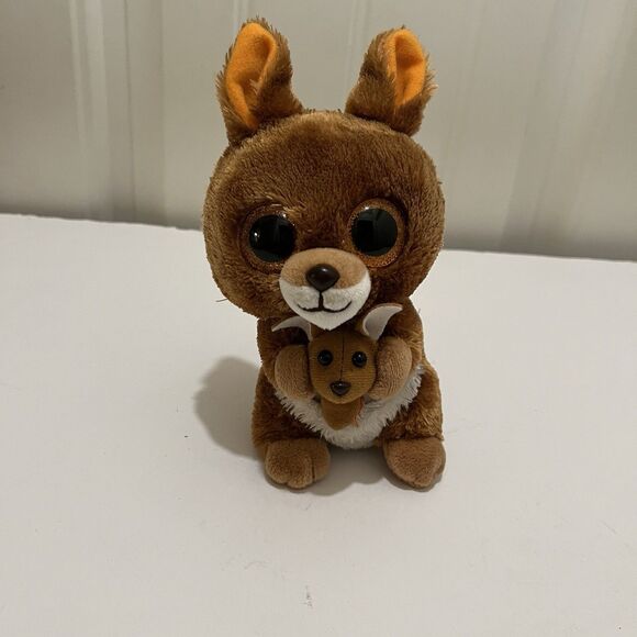 Ty Beanie Boos Kipper The Kangaroo Beanbag Plush Stuffed Animal Toy 6" 2017 - Picture 1 of 9
